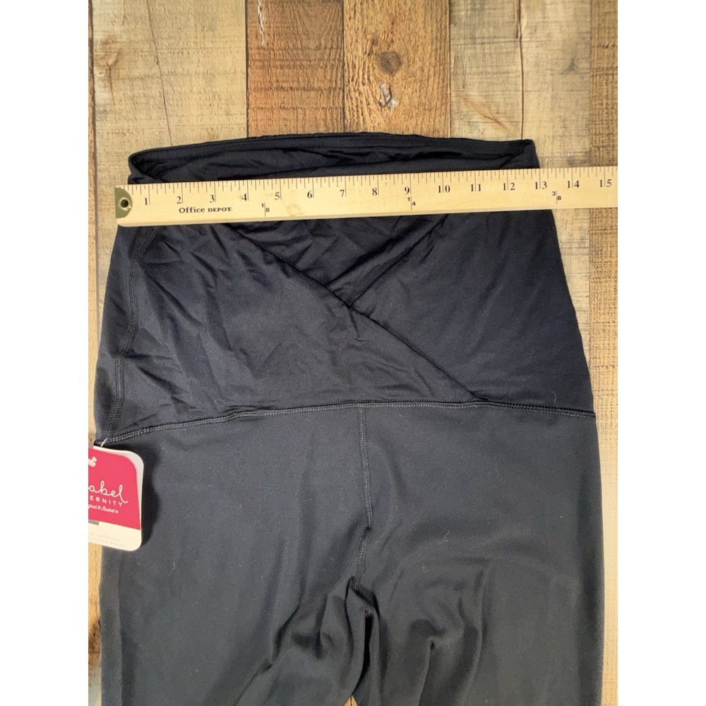 Isabel by Ingrid & Isabel Maternity Active Leggings Black Crossover Panel Size L - Picture 6 of 8